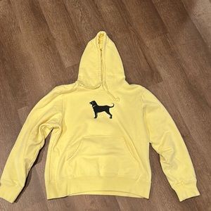 The Black Dog Yellow Hooded Sweatshirt - Women’s Medium